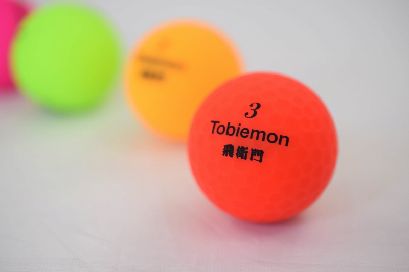 ゆるゆるストアゴルフボール TOBIEMON 蛍光マットカラー オレンジ 1ダース の視認性 飛衛門 RA公認球 12球